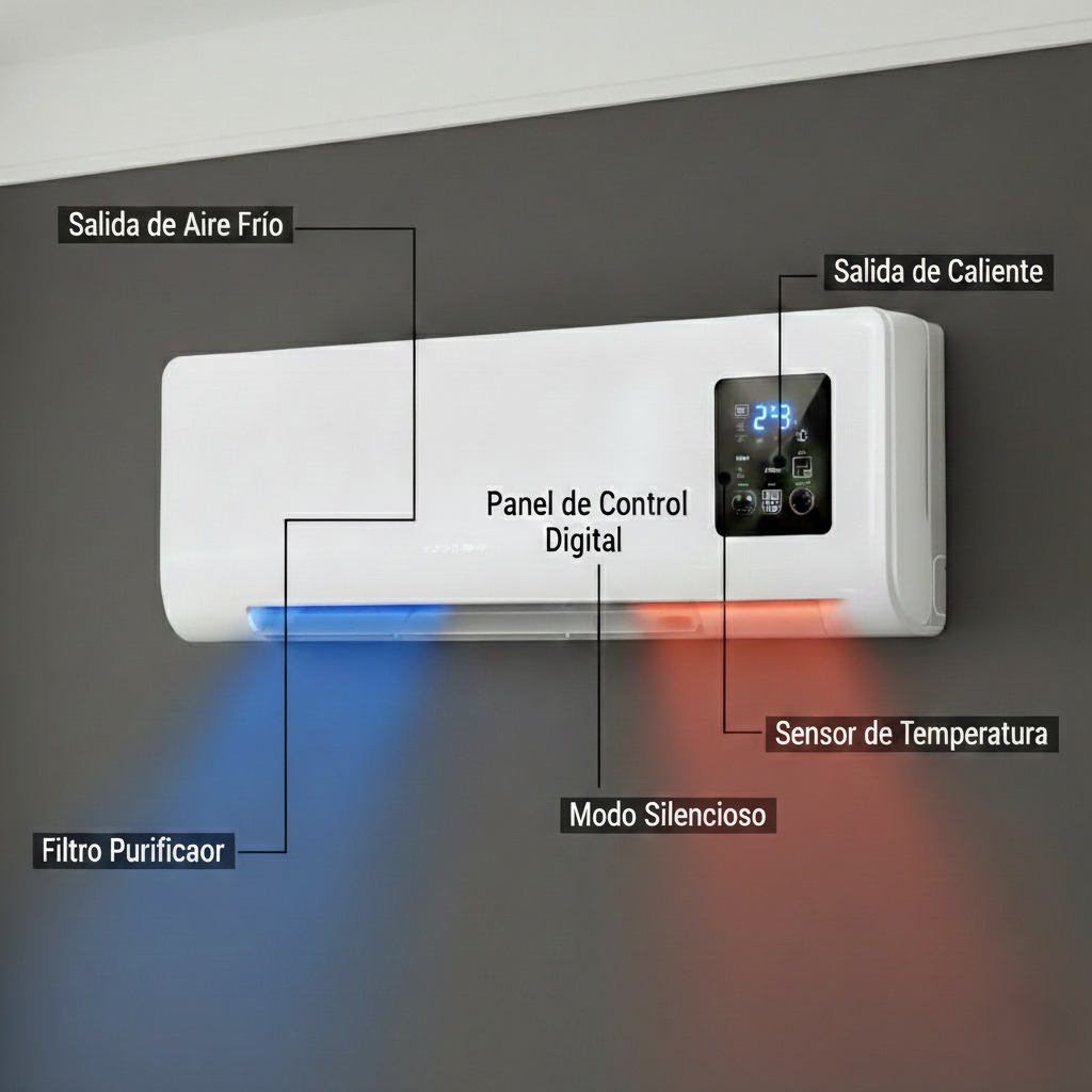 ClimaNova™ Aire Acondicionado 2 en 1 Portátil: Frío o Calor al Instante sin Instalación