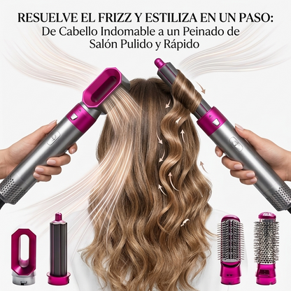 Multi-estilizador Dryno™ 5 en 1: Crea ondas, alisa o da volumen