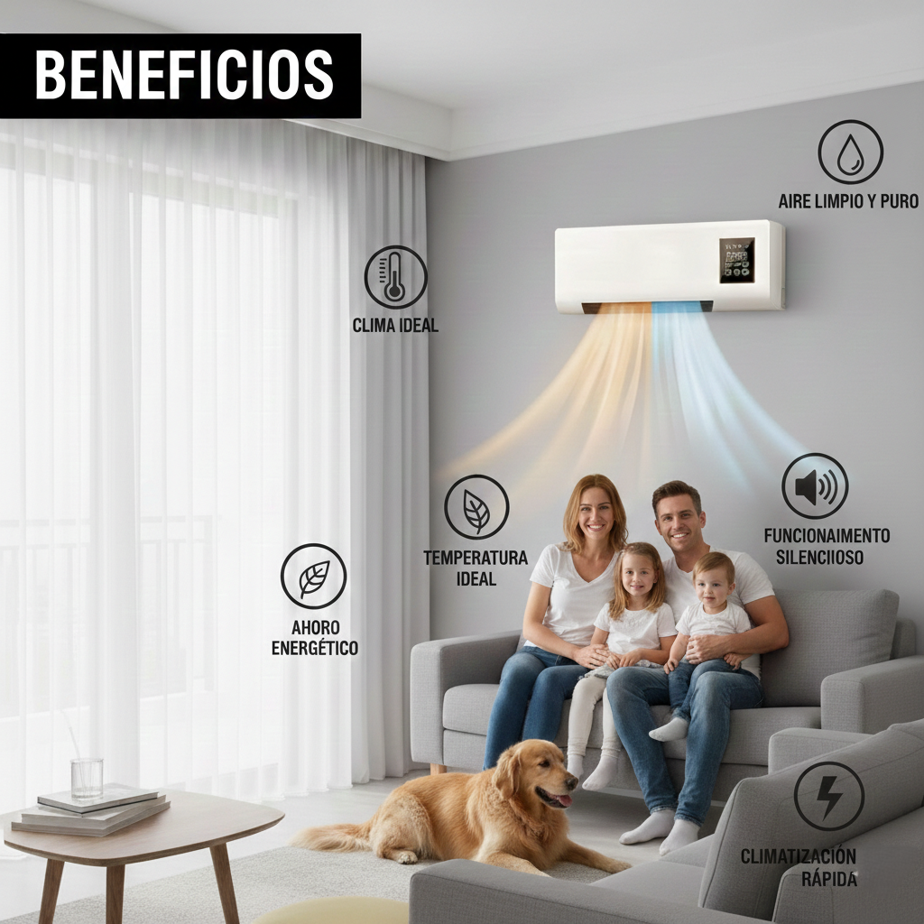ClimaNova™ Aire Acondicionado 2 en 1 Portátil: Frío o Calor al Instante sin Instalación
