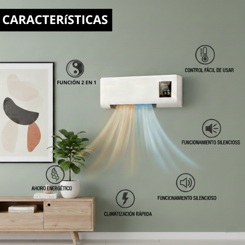 ClimaNova™ Aire Acondicionado 2 en 1 Portátil: Frío o Calor al Instante sin Instalación