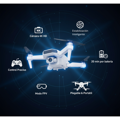 SmartW8™ Pro Max — Drone 4K Dual-Cam