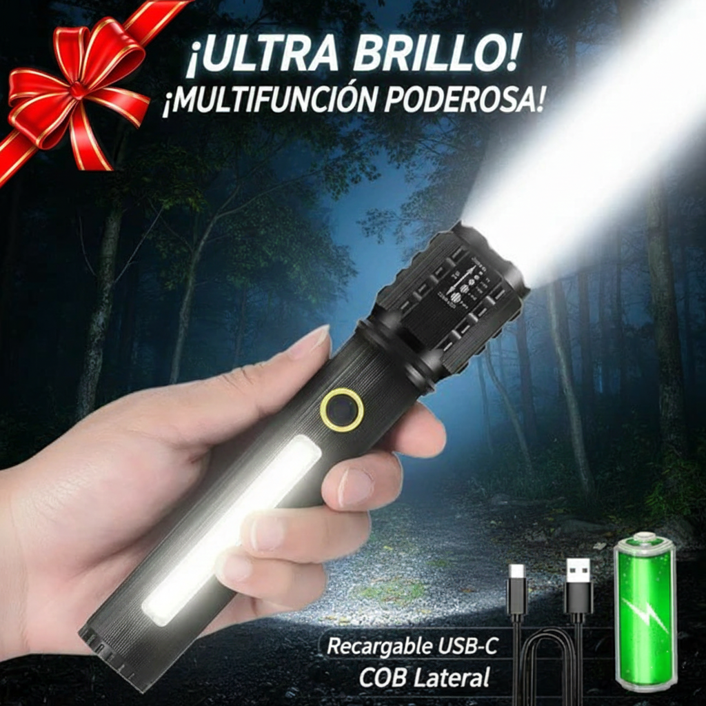 Linterna LED TÁCTICA con Zoom RogueTac™