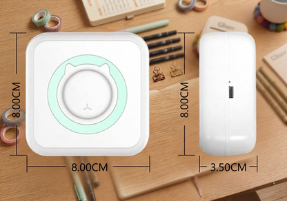 Gluer™ Mini Impresora Térmica para Móvil: Imprime Fotos, Notas y Pegatinas en Segundos sin Tinta