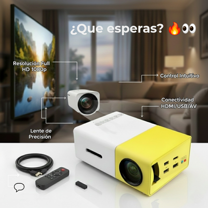 Mini Proyector Portátil 1080p