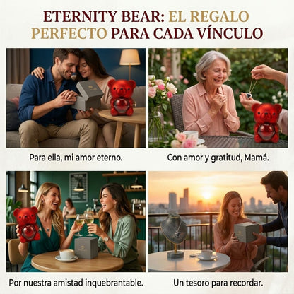 OSO Eternity™ con ROSA Eterna Elegante Perfecto para Mujer, Día de la Madre, Aniversario